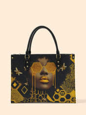 Golden Hive Premium Leather Handbag QR0XD207