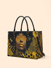 Golden Hive Premium Leather Handbag QR0XD207