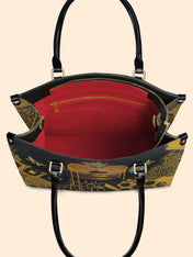 Golden Hive Premium Leather Handbag QR0XD207