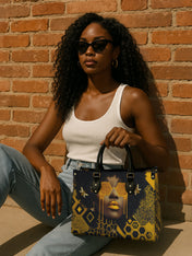 Golden Hive Premium Leather Handbag QR0XD207