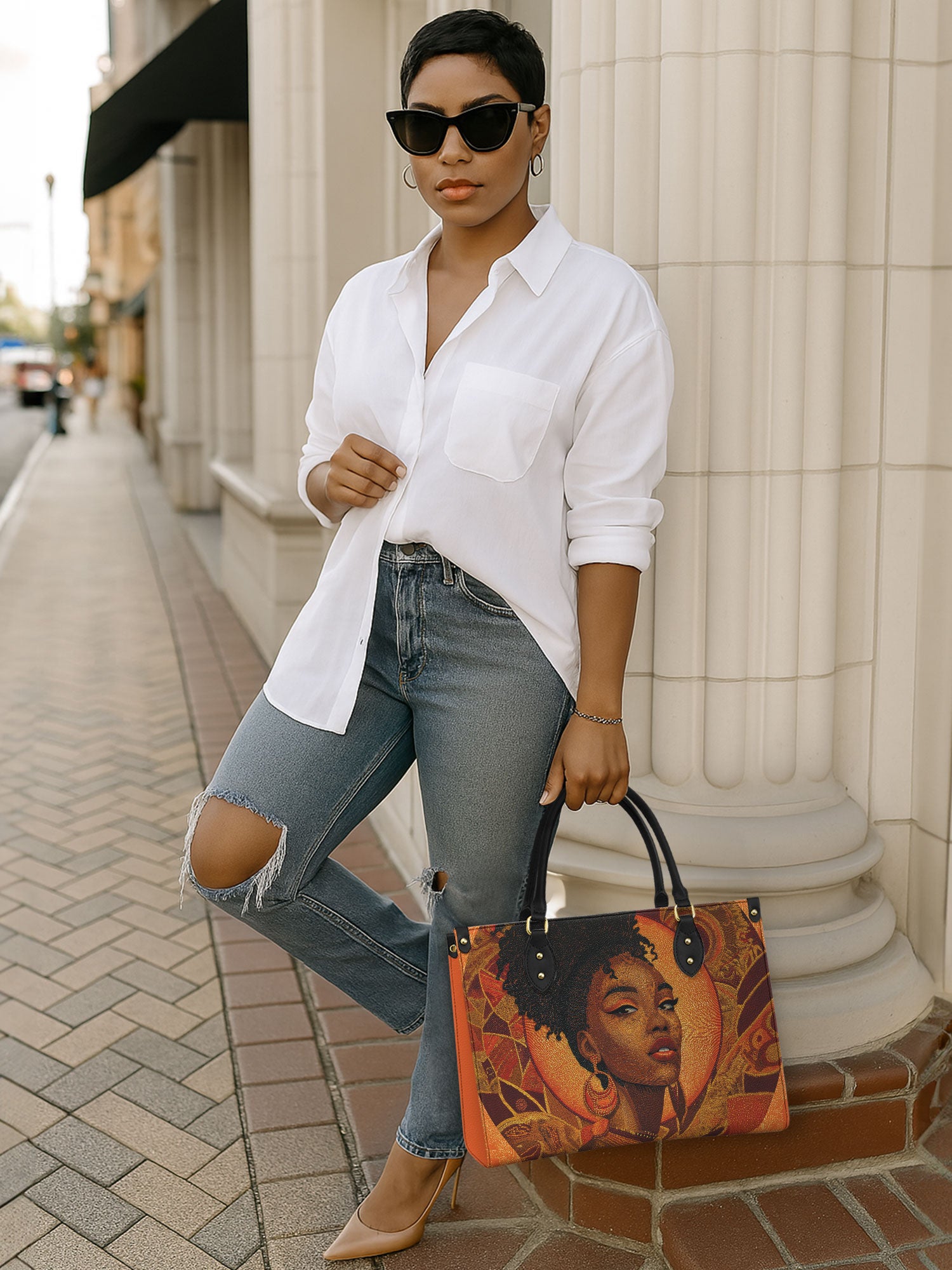 Halo Muse Premium Leather Handbag QR0XD221