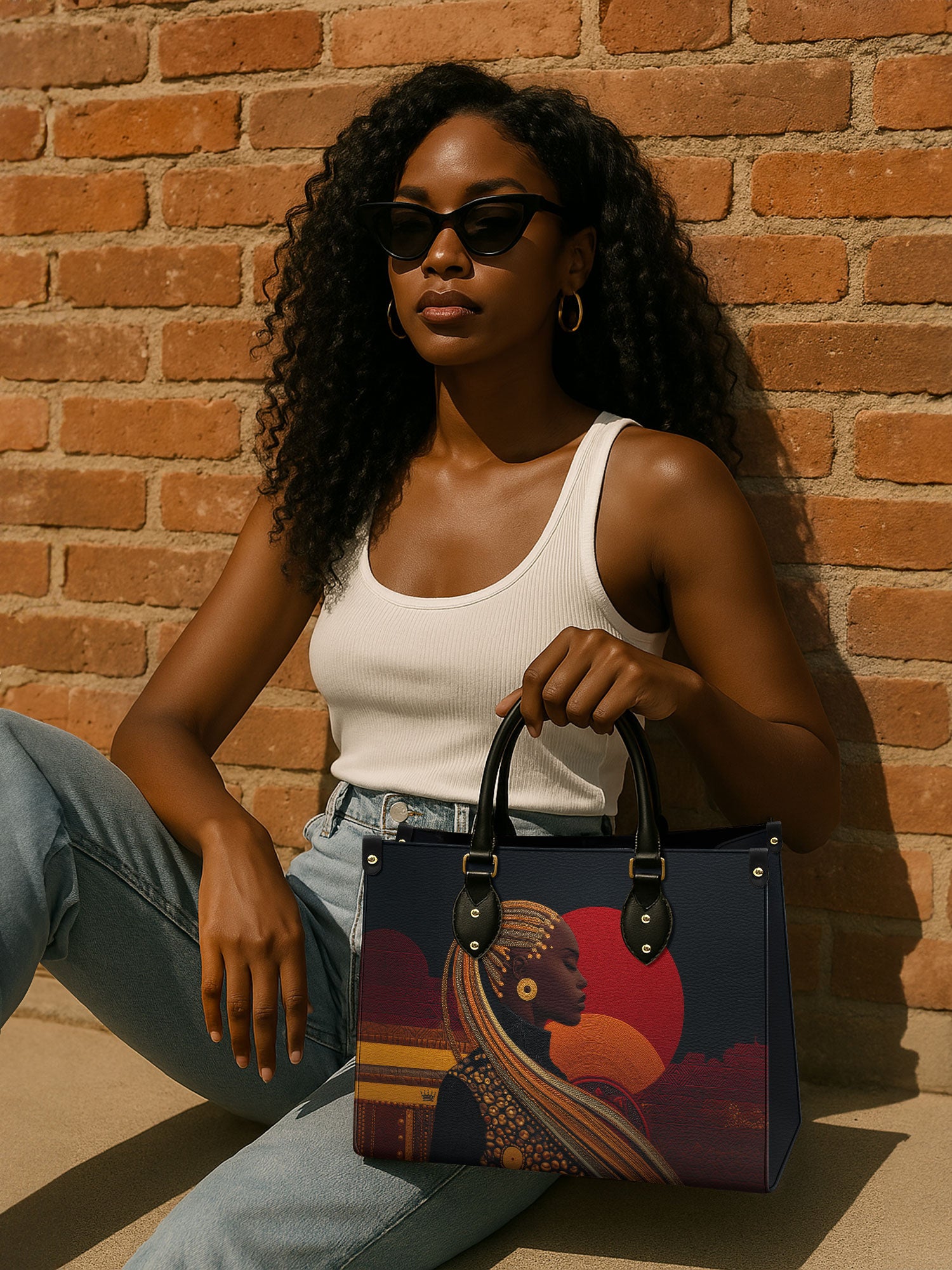 Sunthreaded Premium Leather Handbag QR0XD210