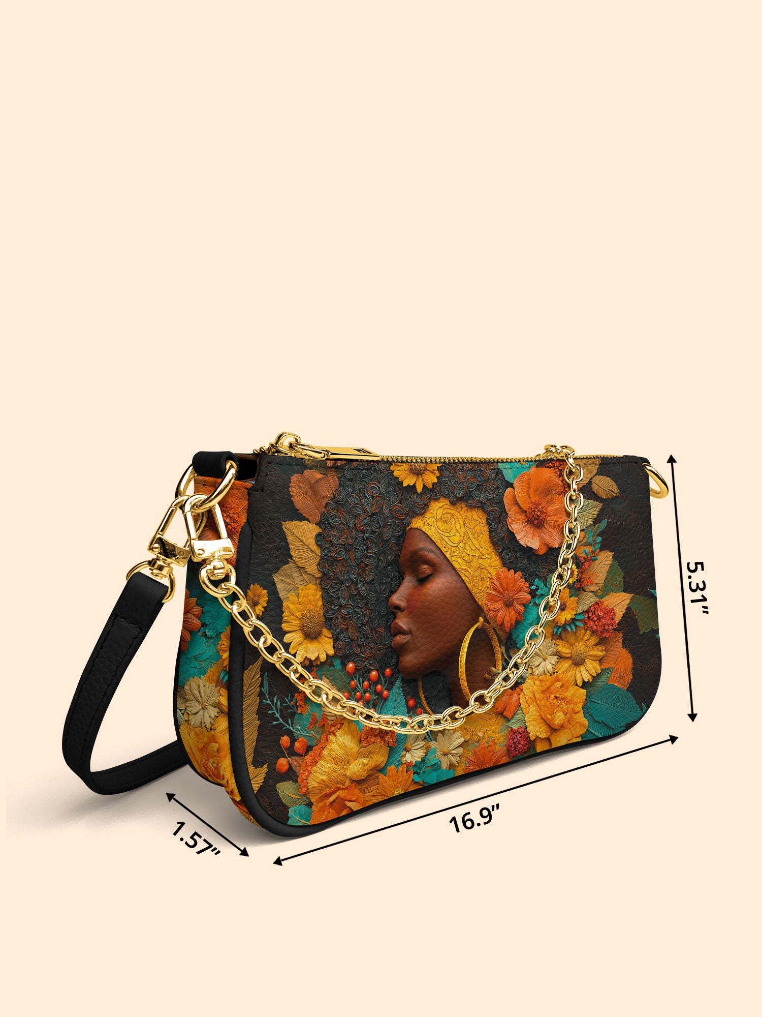 Crowned In Bloom Classic Zip Pochette QR0XD205