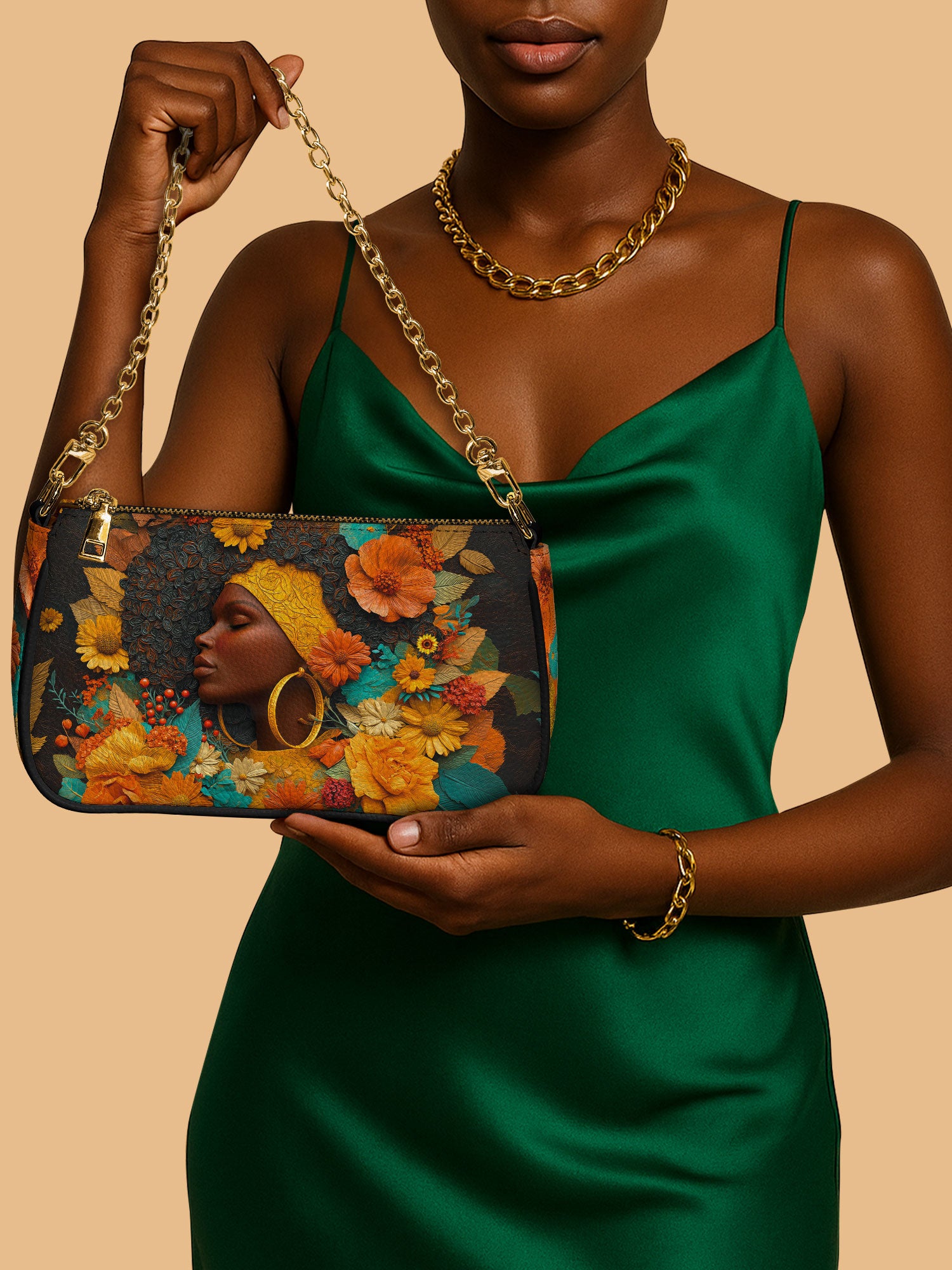 Crowned In Bloom Classic Zip Pochette QR0XD205