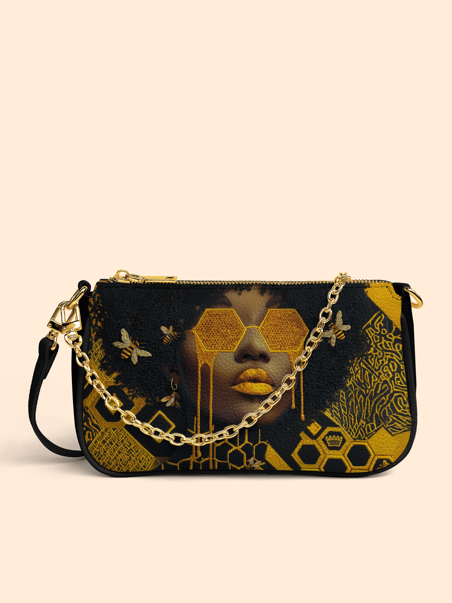Golden Hive Classic Zip Pochette QR0XD206