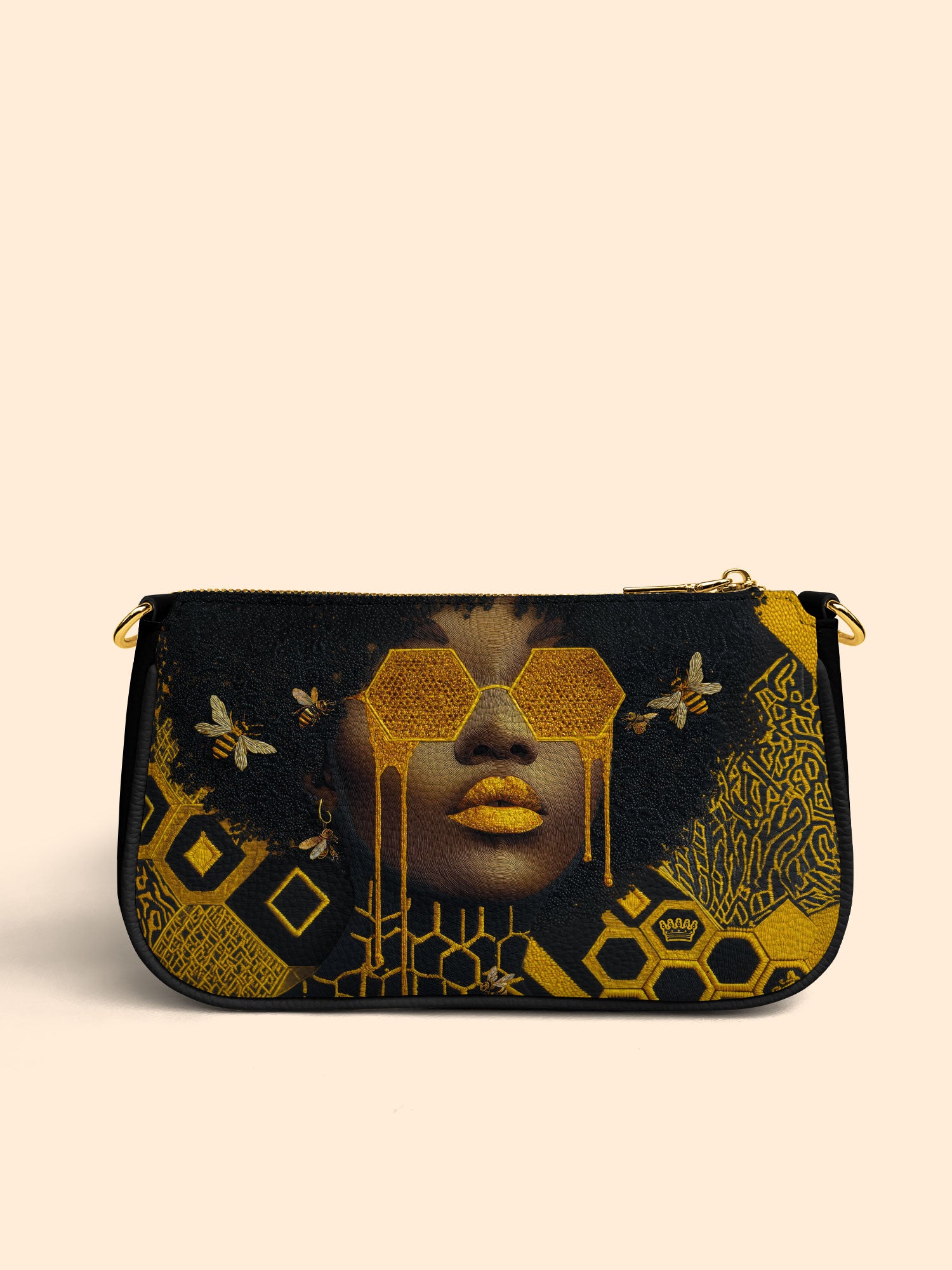 Golden Hive Classic Zip Pochette QR0XD206