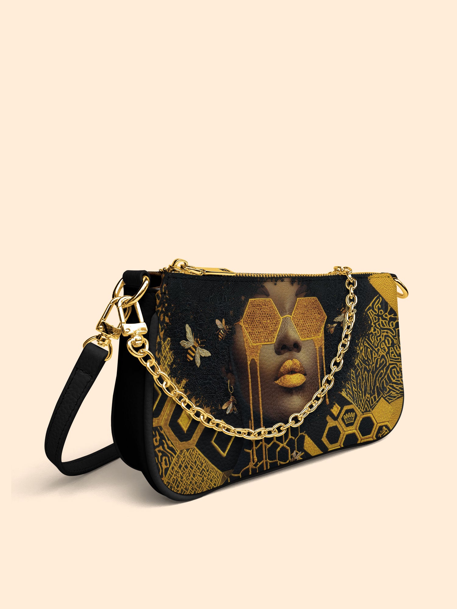 Golden Hive Classic Zip Pochette QR0XD206
