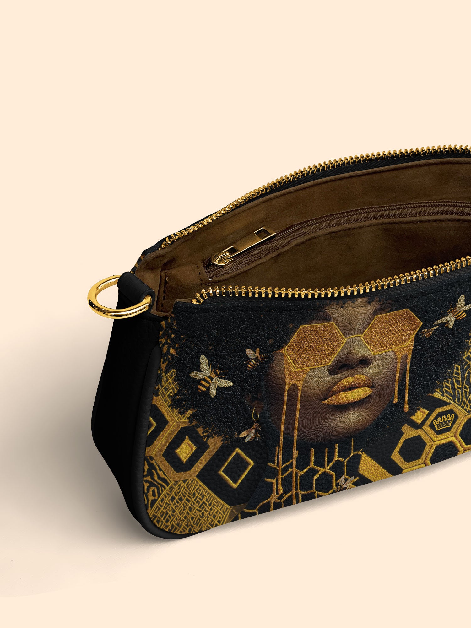 Golden Hive Classic Zip Pochette QR0XD206