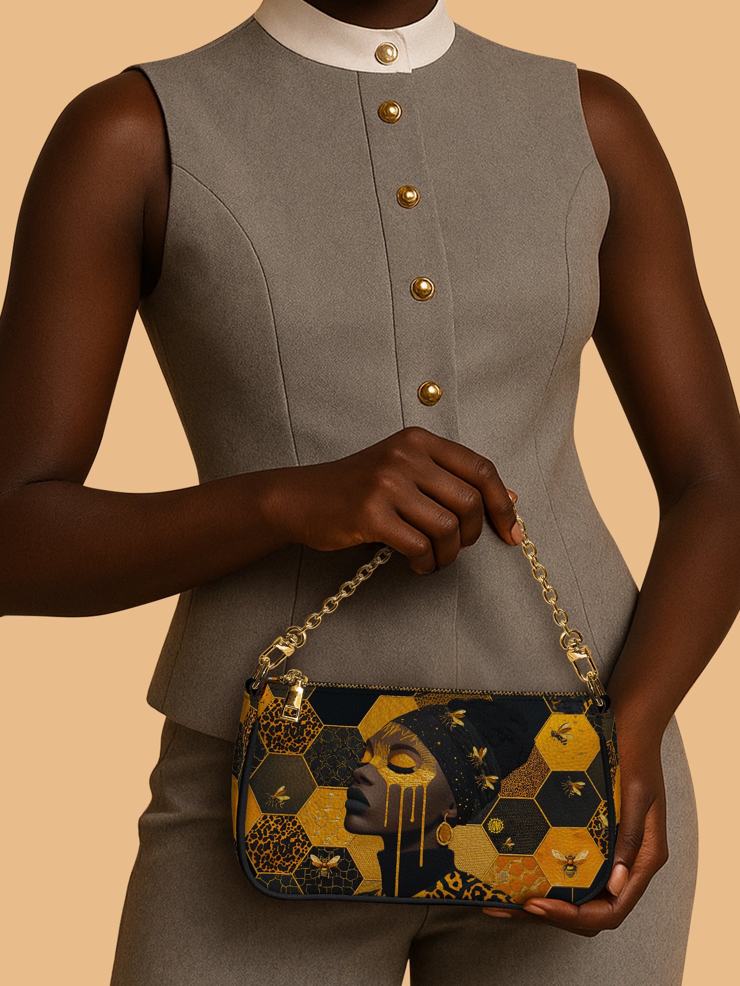 Queen Bee Classic Zip Pochette QR0XD202