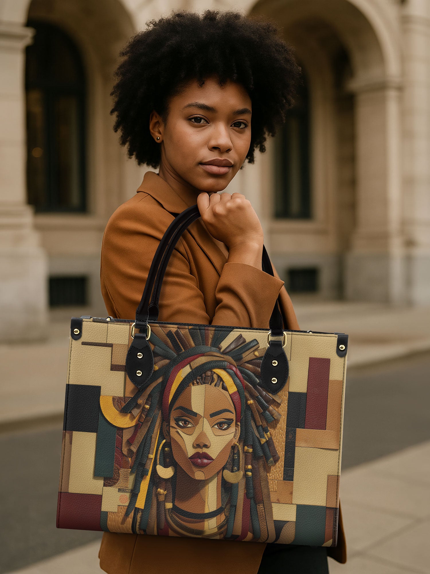 Bold Heritage Premium Leather Handbag QR0TD105