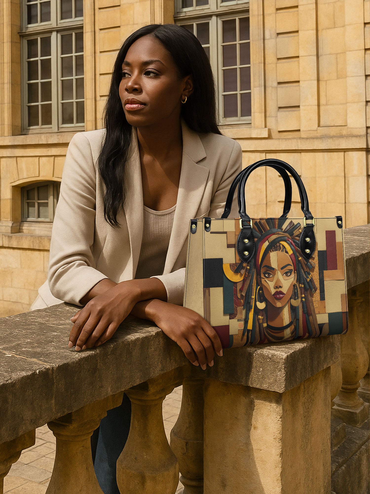 Bold Heritage Premium Leather Handbag QR0TD105