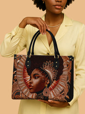 Cocoa Halo Premium Leather Handbag QR0XD223