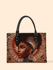 Cocoa Halo Premium Leather Handbag QR0XD223