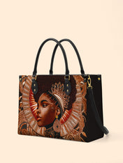 Cocoa Halo Premium Leather Handbag QR0XD223