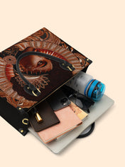 Cocoa Halo Premium Leather Handbag QR0XD223