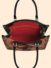 Cocoa Halo Premium Leather Handbag QR0XD223