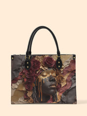 Dripping Petals Premium Leather Handbag QR0TD103