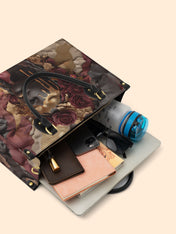 Dripping Petals Premium Leather Handbag QR0TD103