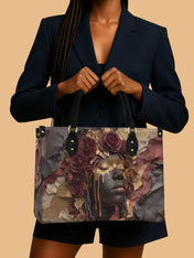 Dripping Petals Premium Leather Handbag QR0TD103