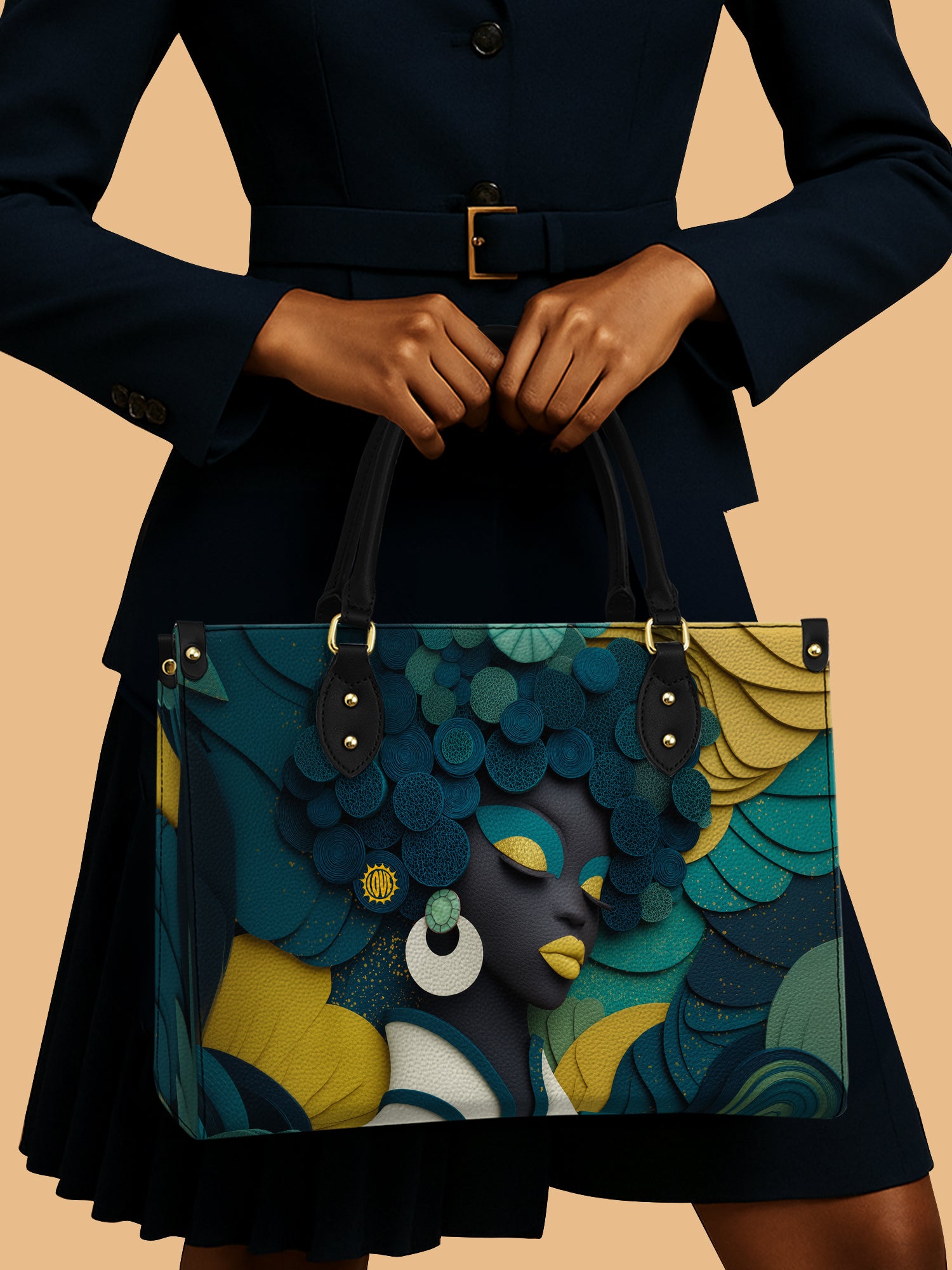 Echo Coil Premium Leather Handbag QR0TD141