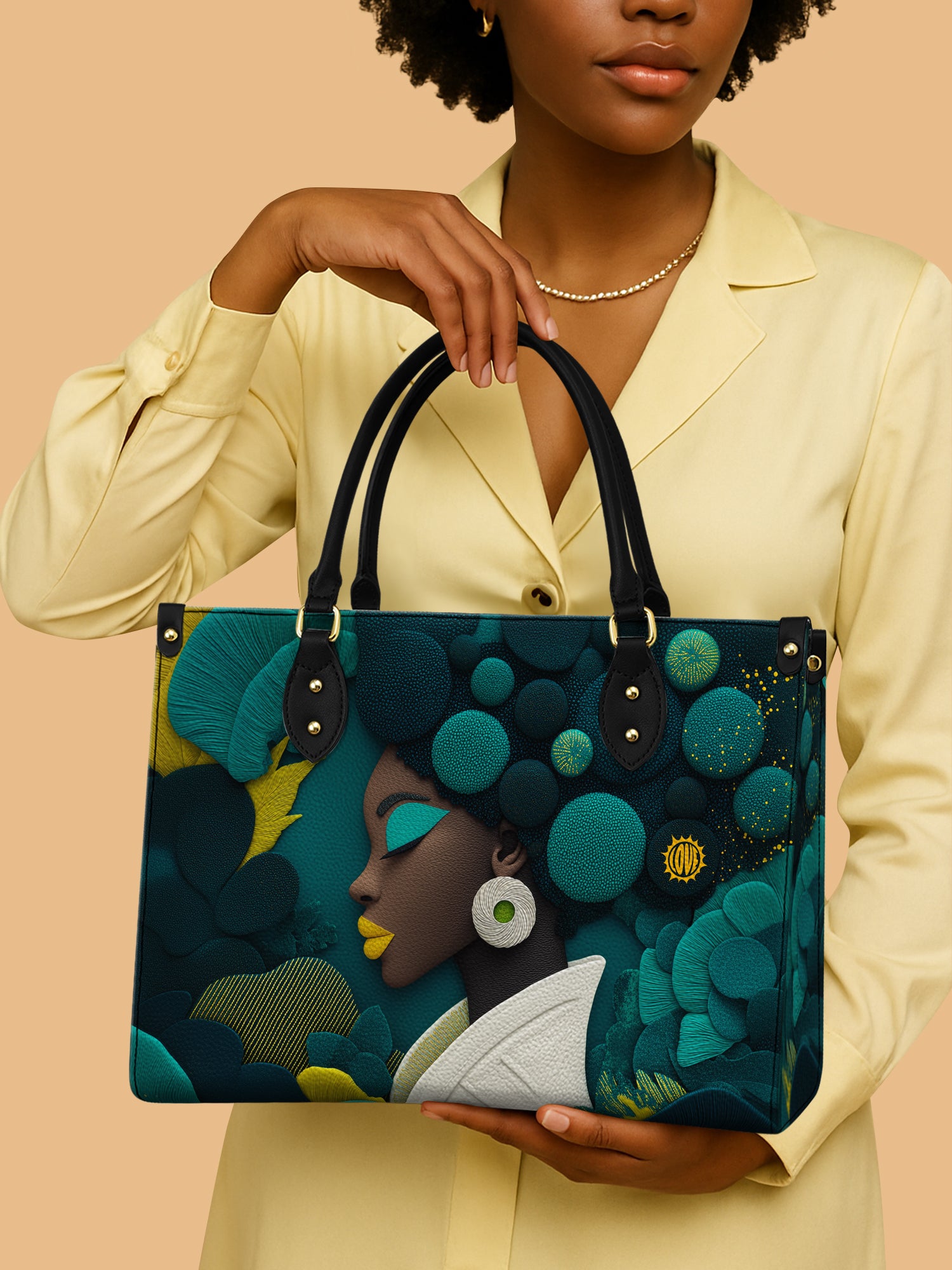 Knots Of Glor Premium Leather Handbag QR0TD143