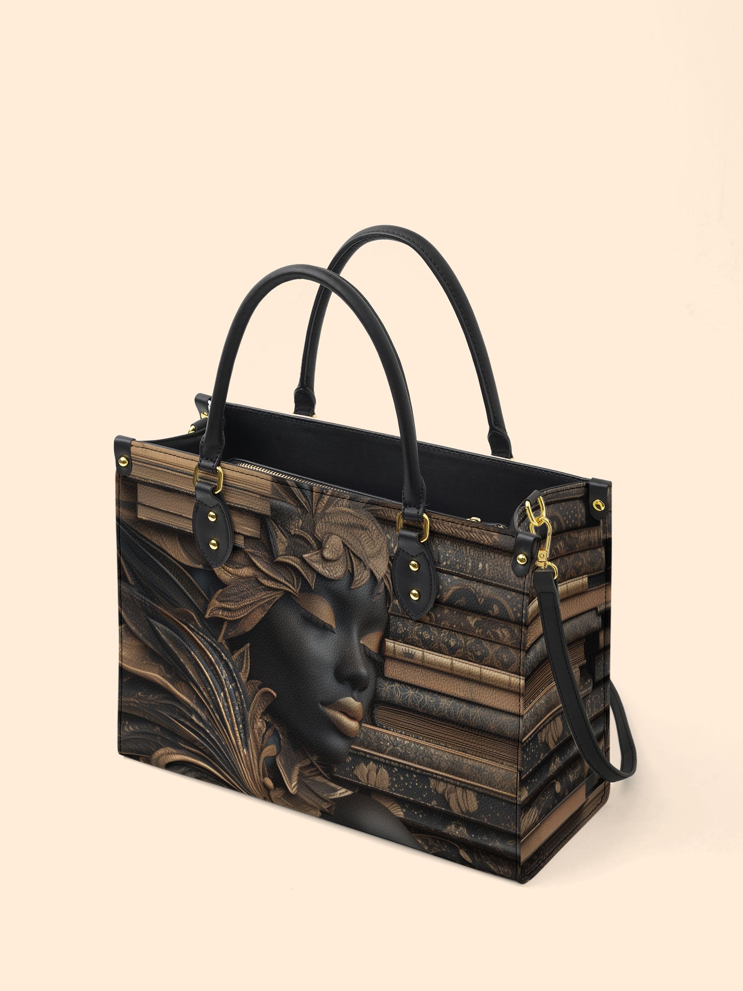 Pages Of Wisdom Premium Leather Handbag QR0TD131
