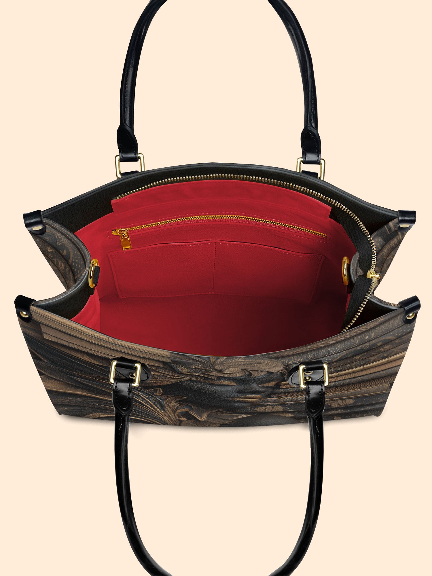 Pages Of Wisdom Premium Leather Handbag QR0TD131