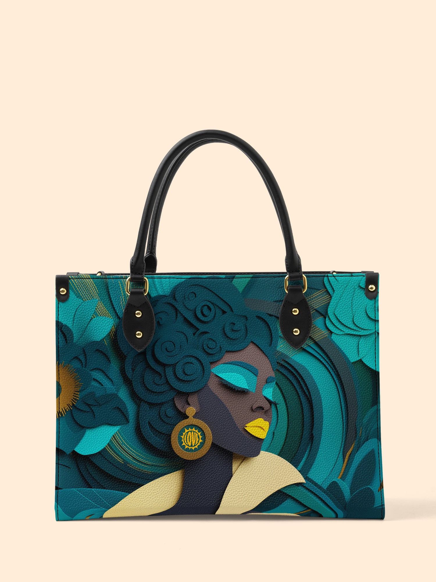 Rooted Spiral Premium Leather Handbag QR0TD145