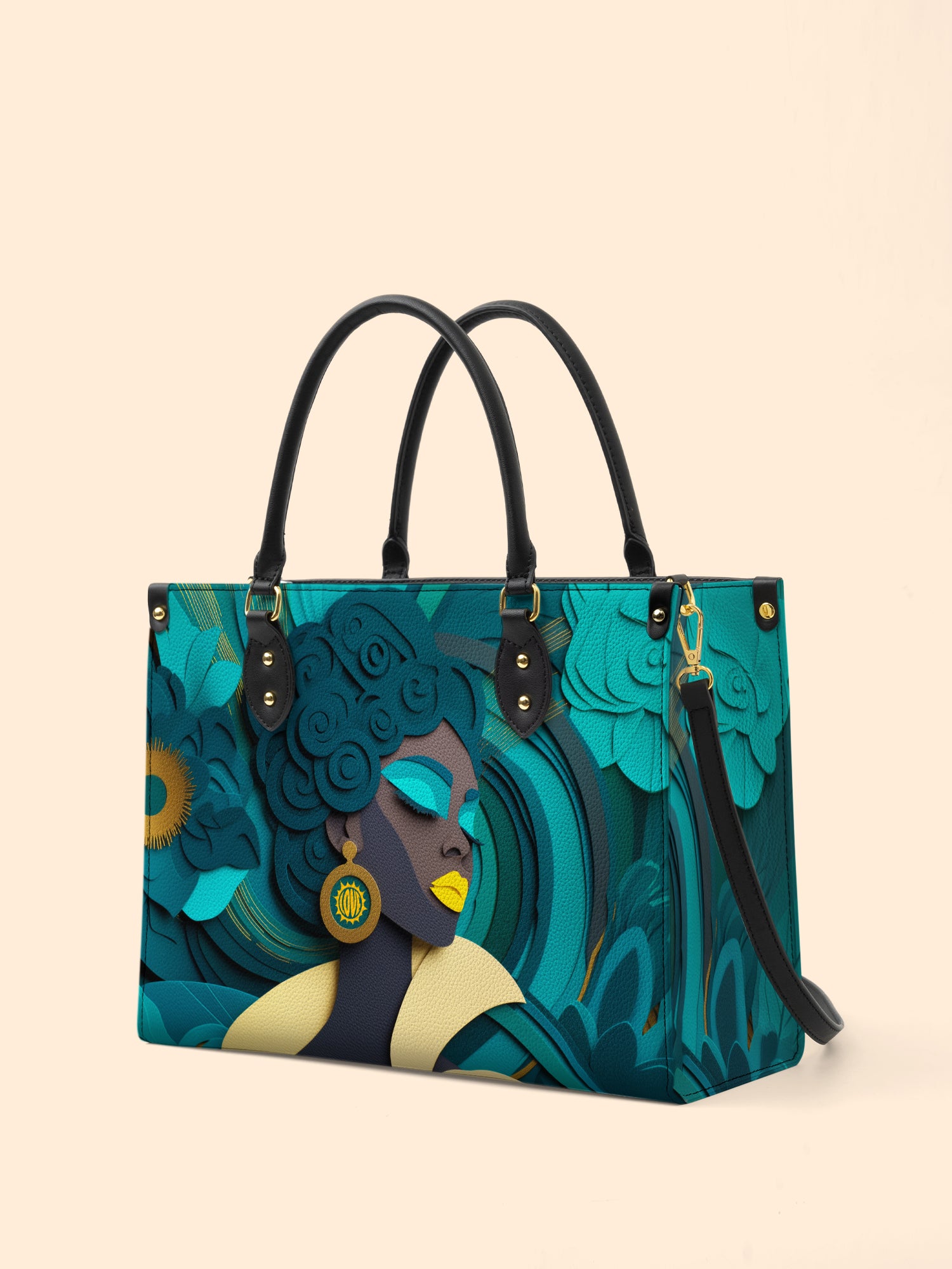 Rooted Spiral Premium Leather Handbag QR0TD145