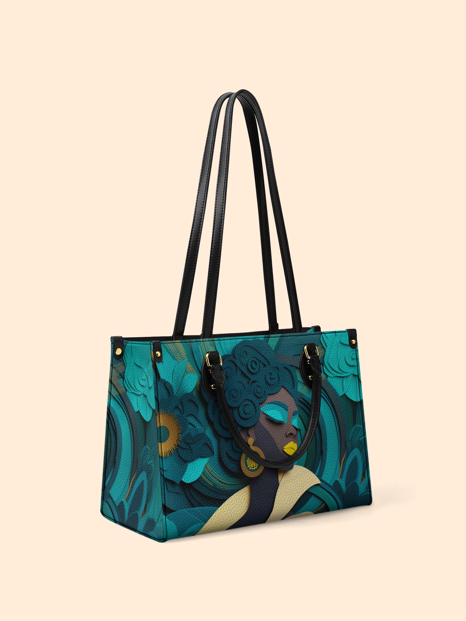 Rooted Spiral Premium Leather Handbag QR0TD145