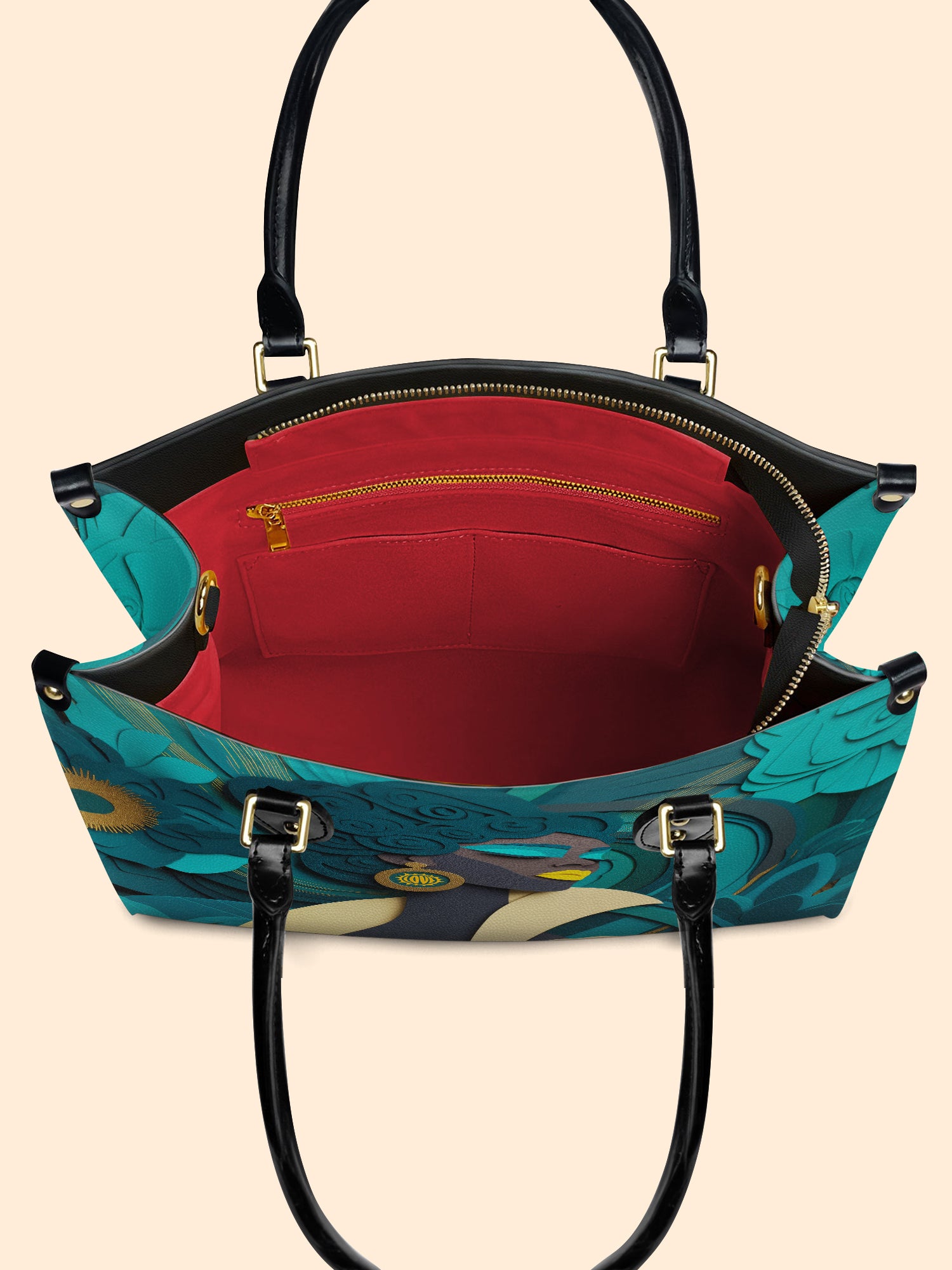 Rooted Spiral Premium Leather Handbag QR0TD145