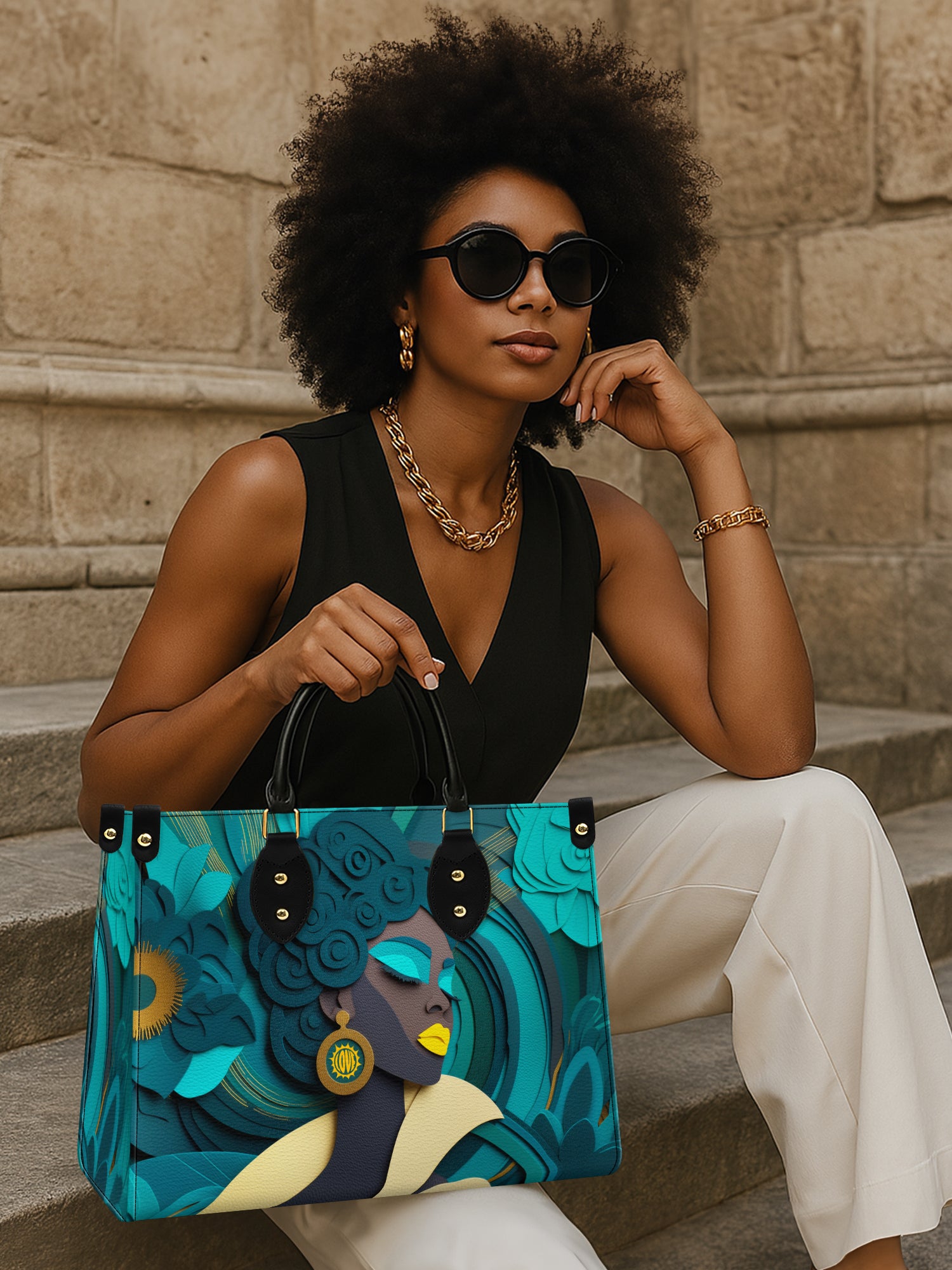 Rooted Spiral Premium Leather Handbag QR0TD145