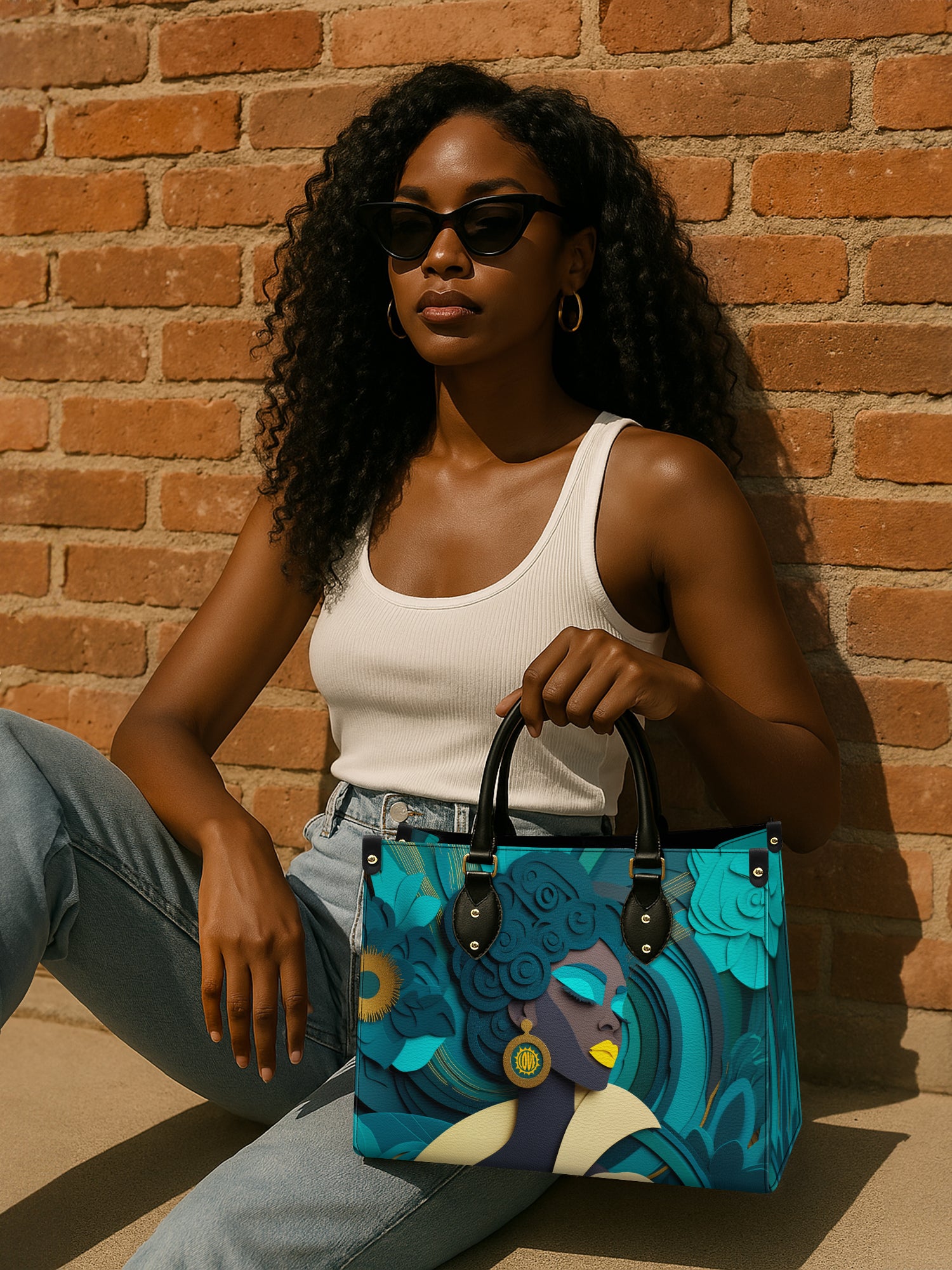 Rooted Spiral Premium Leather Handbag QR0TD145