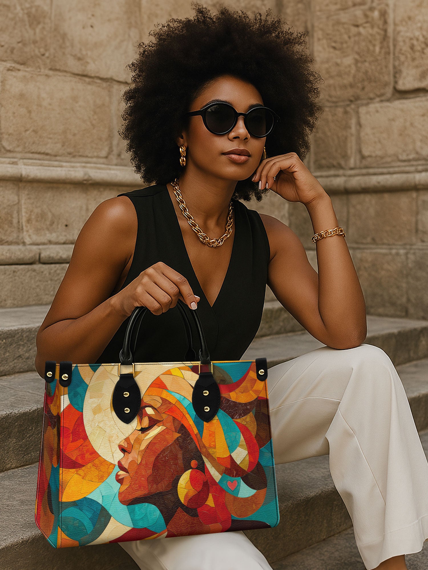 Sunwoven Premium Leather Handbag QR0TV044