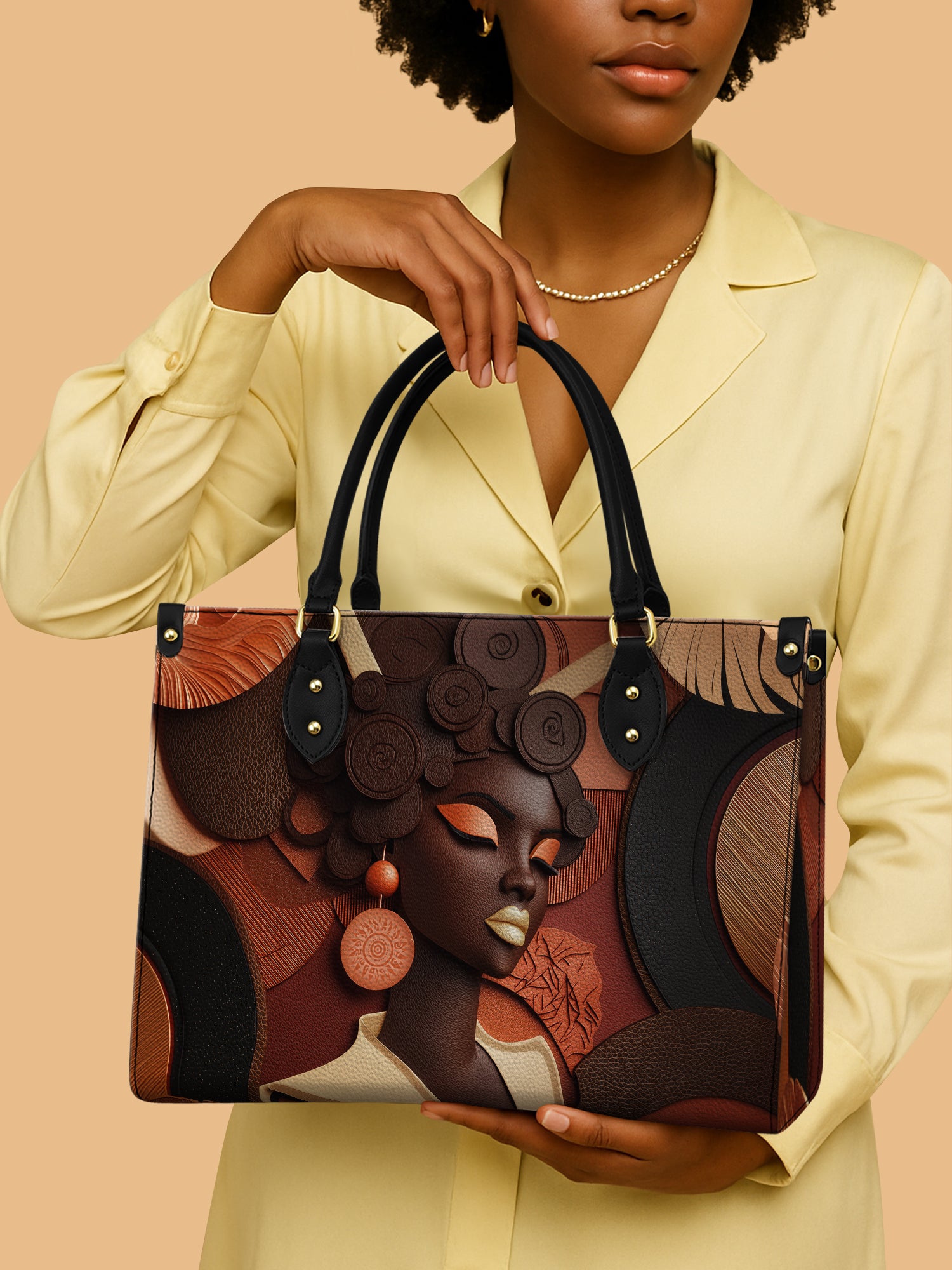 Twist & Rise Premium Leather Handbag QR0TD147