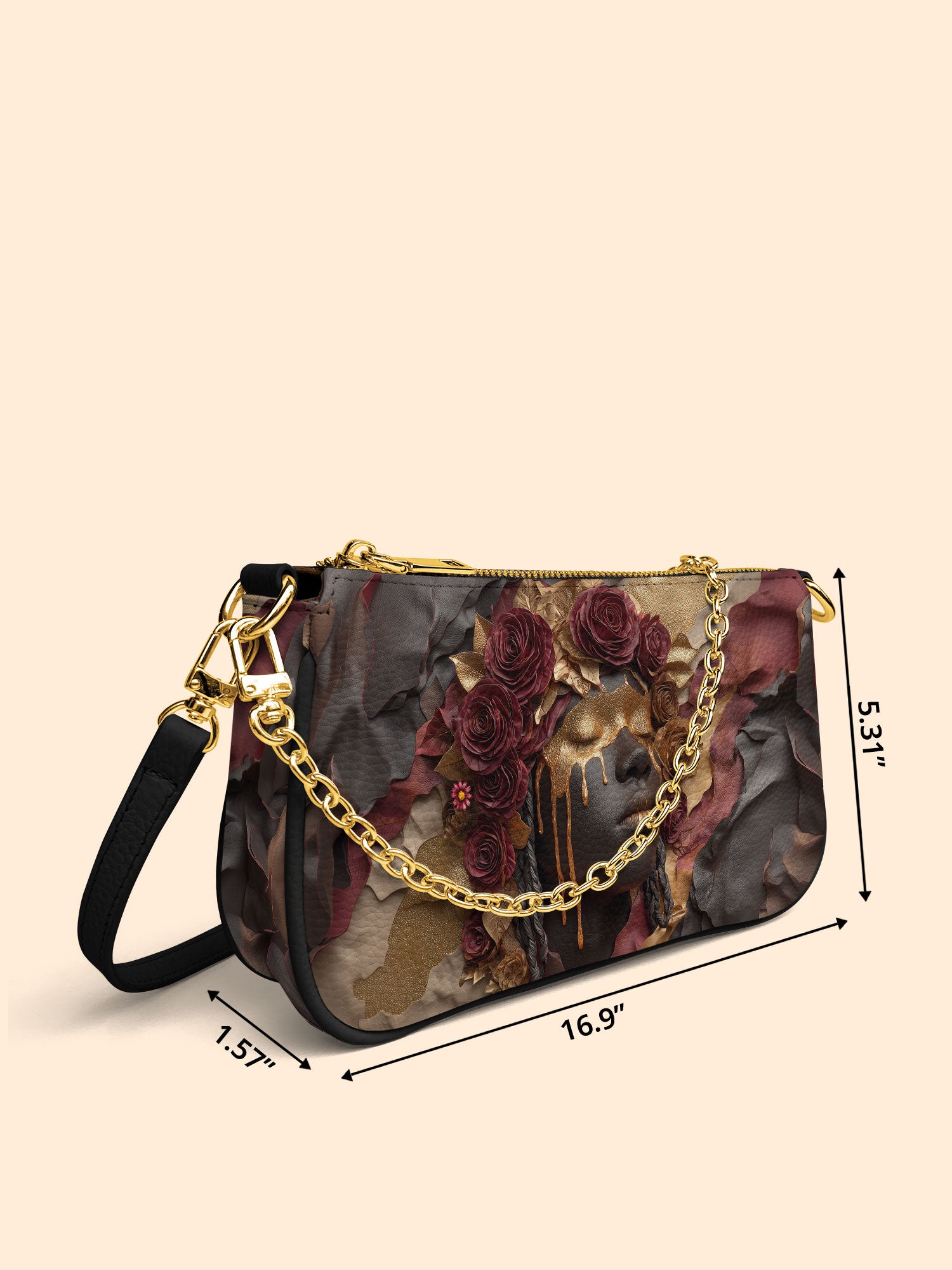 Dripping Petals Classic Zip Pochette QR0TD107