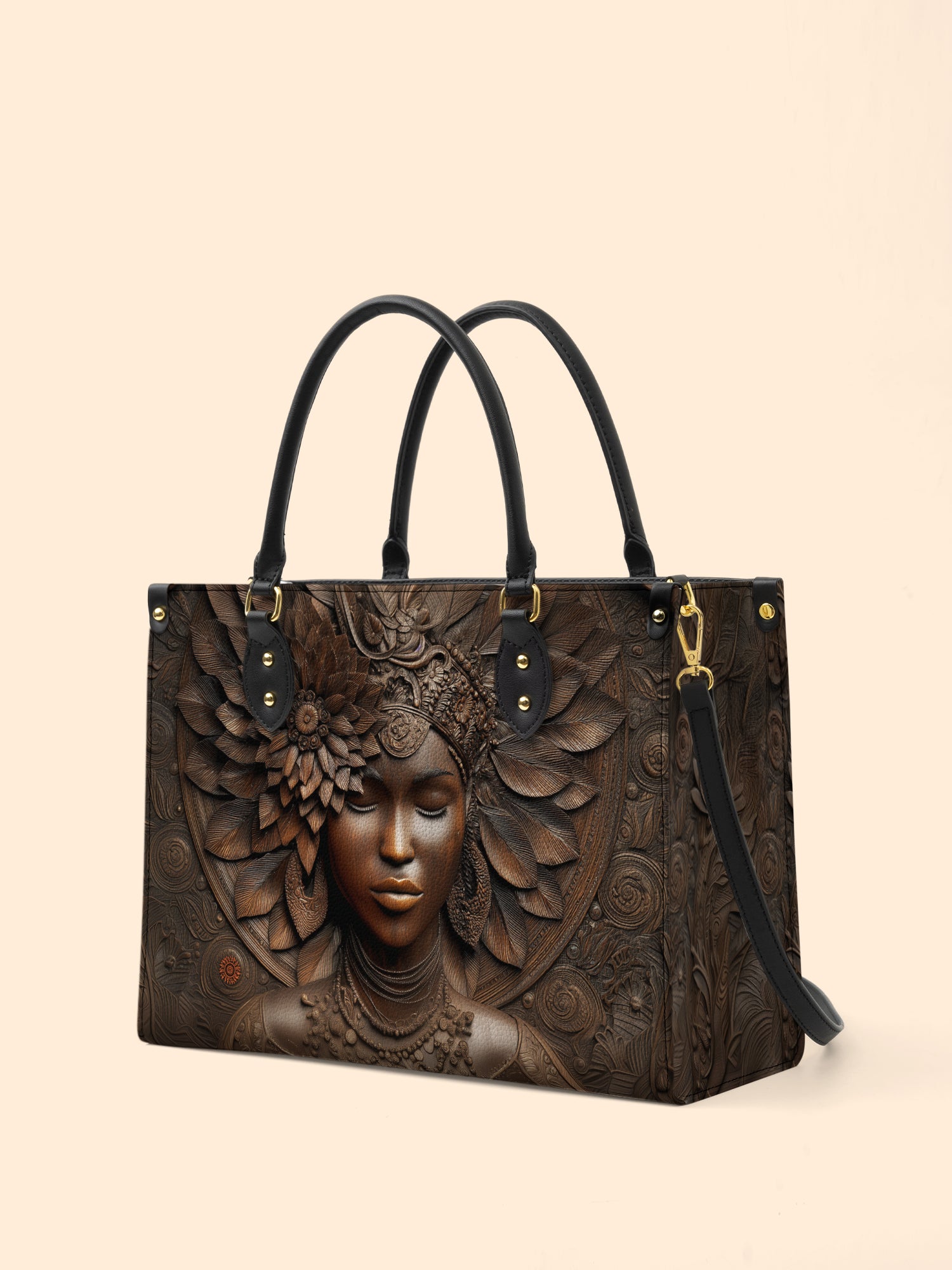 Ancestor Call Premium Leather Handbag QR0XD241
