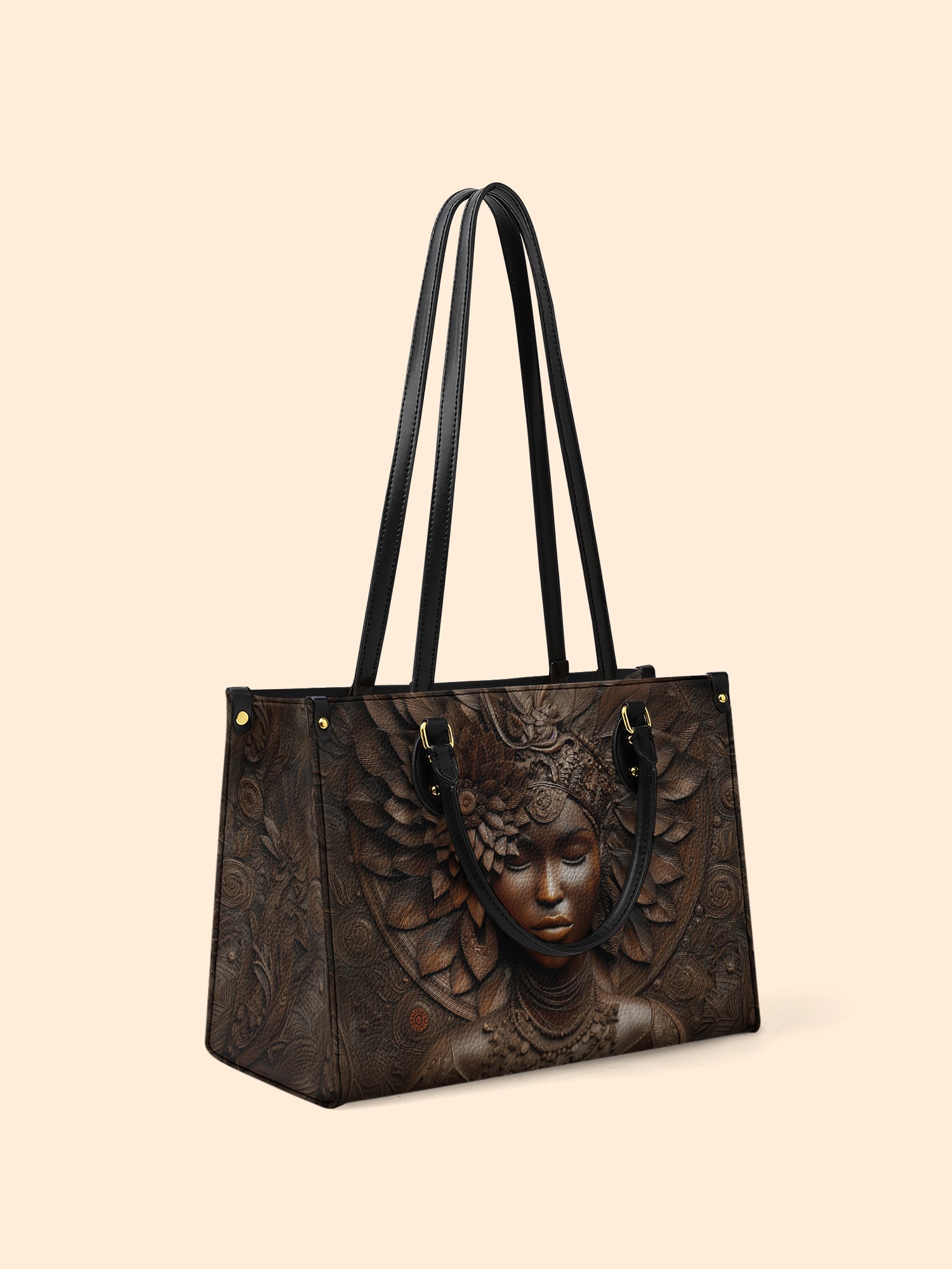 Ancestor Call Premium Leather Handbag QR0XD241