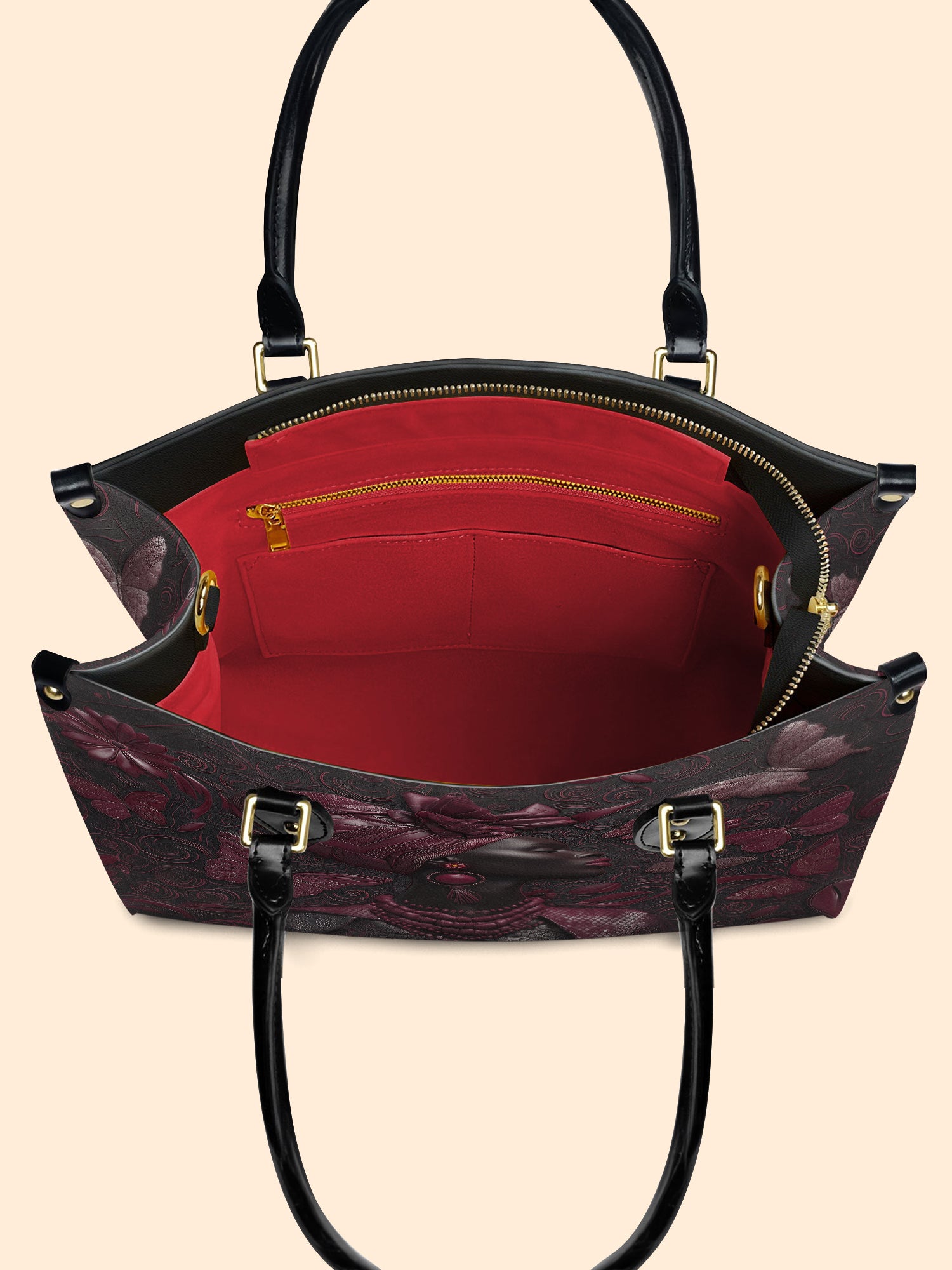 Crimson Rite Premium Leather Handbag QR0XD240