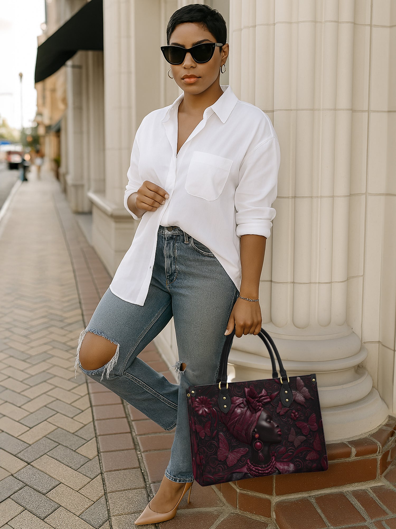 Crimson Rite Premium Leather Handbag QR0XD240