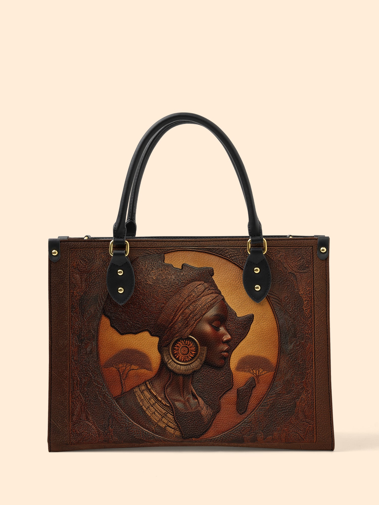 Earth & Africa Premium Leather Handbag QR0TD153
