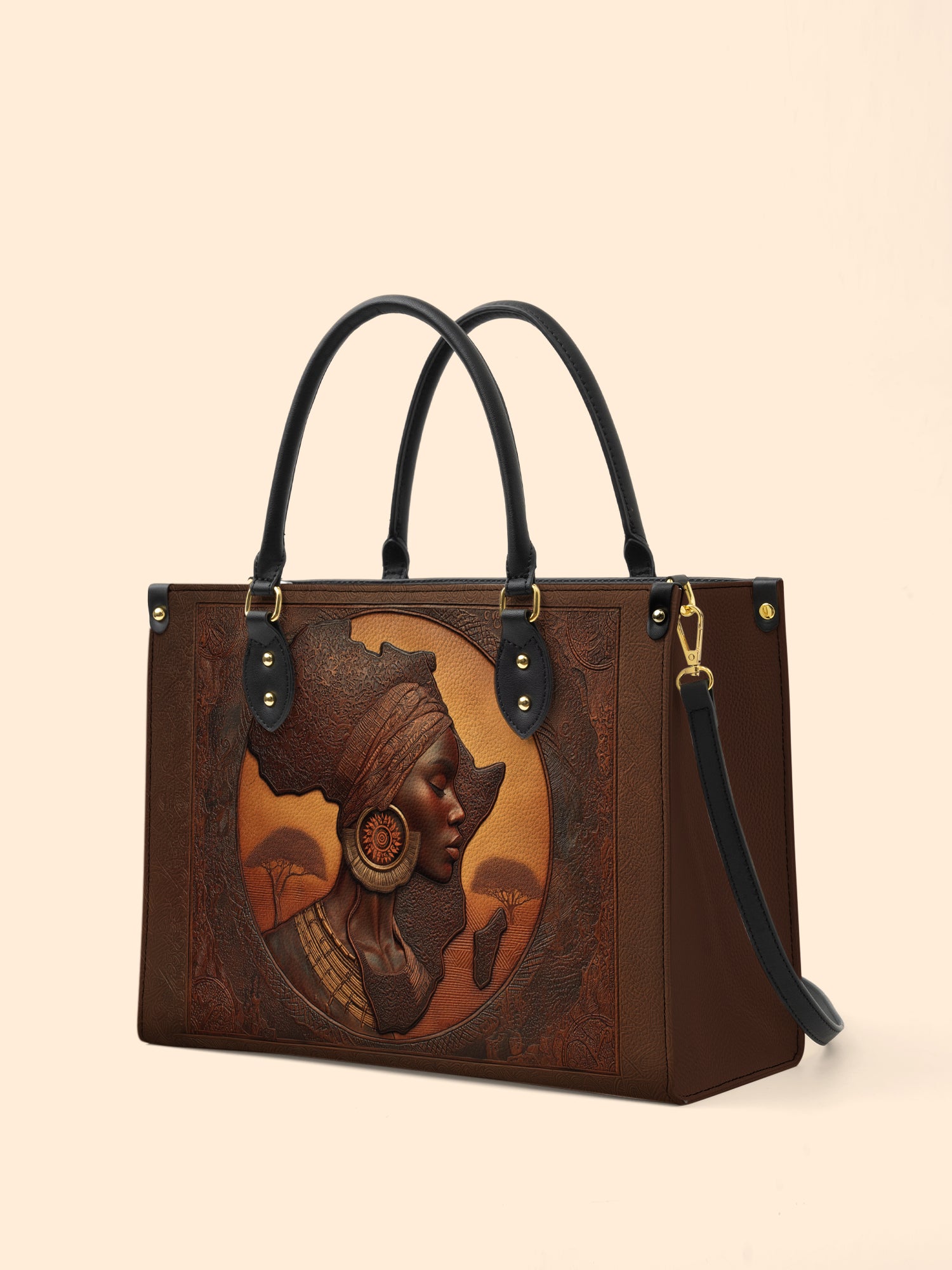 Earth & Africa Premium Leather Handbag QR0TD153