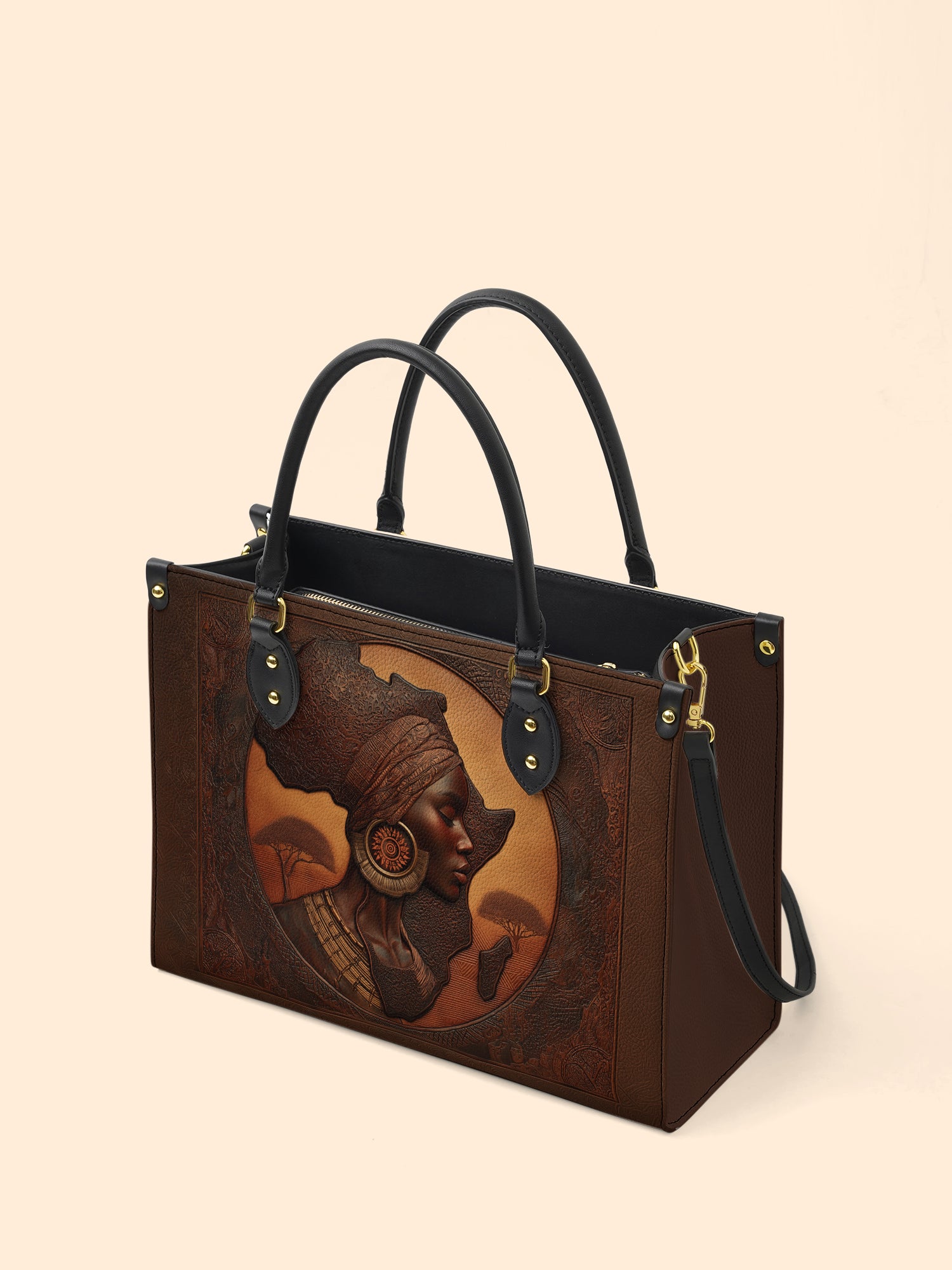 Earth & Africa Premium Leather Handbag QR0TD153