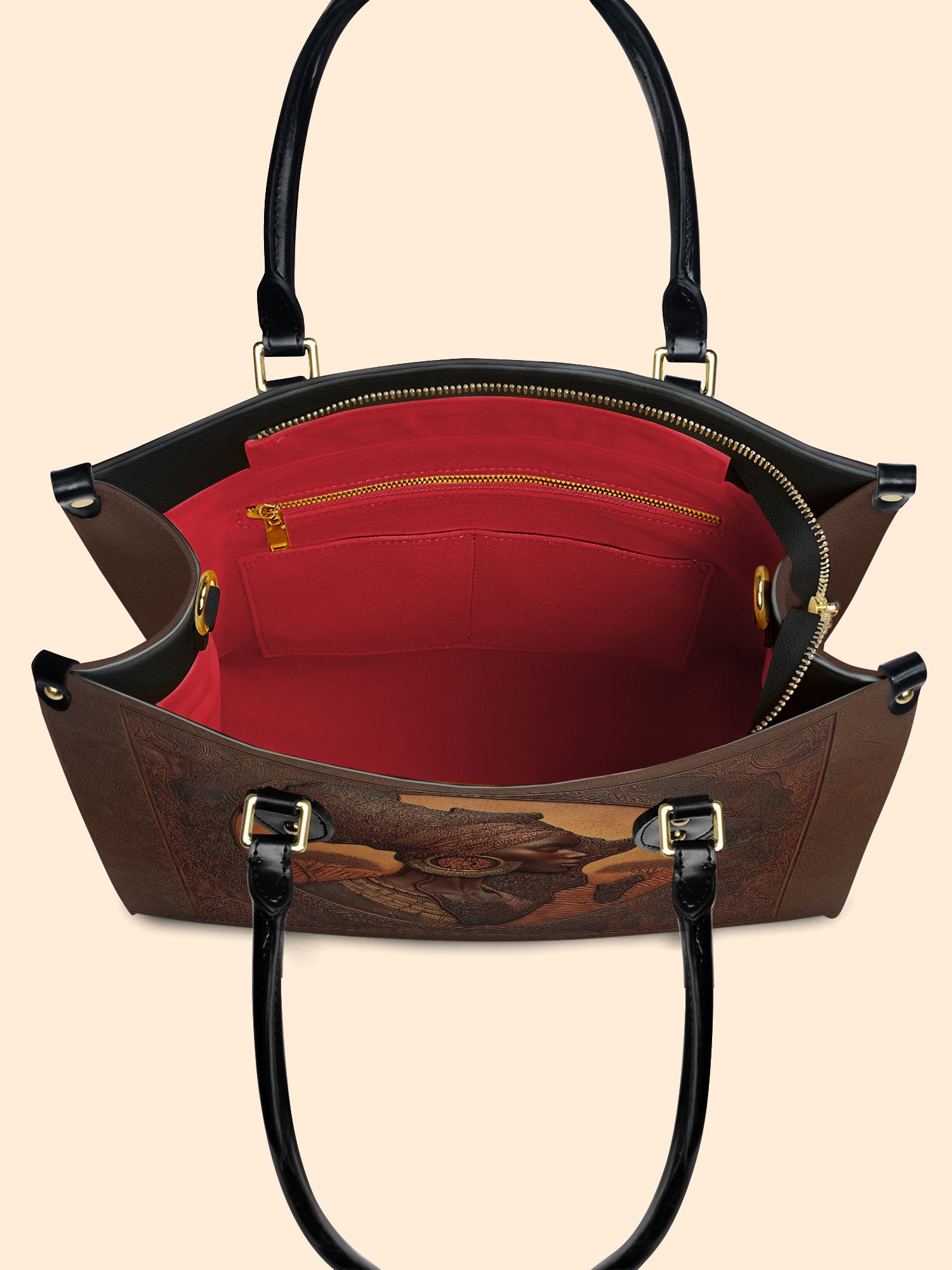 Earth & Africa Premium Leather Handbag QR0TD153