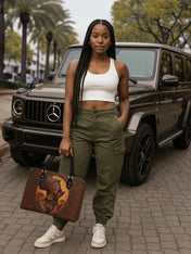 Earth & Africa Premium Leather Handbag QR0TD153