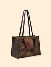 Hibiscus Royalty Premium Leather Handbag QR0HH047