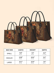 Hibiscus Royalty Premium Leather Handbag QR0HH047