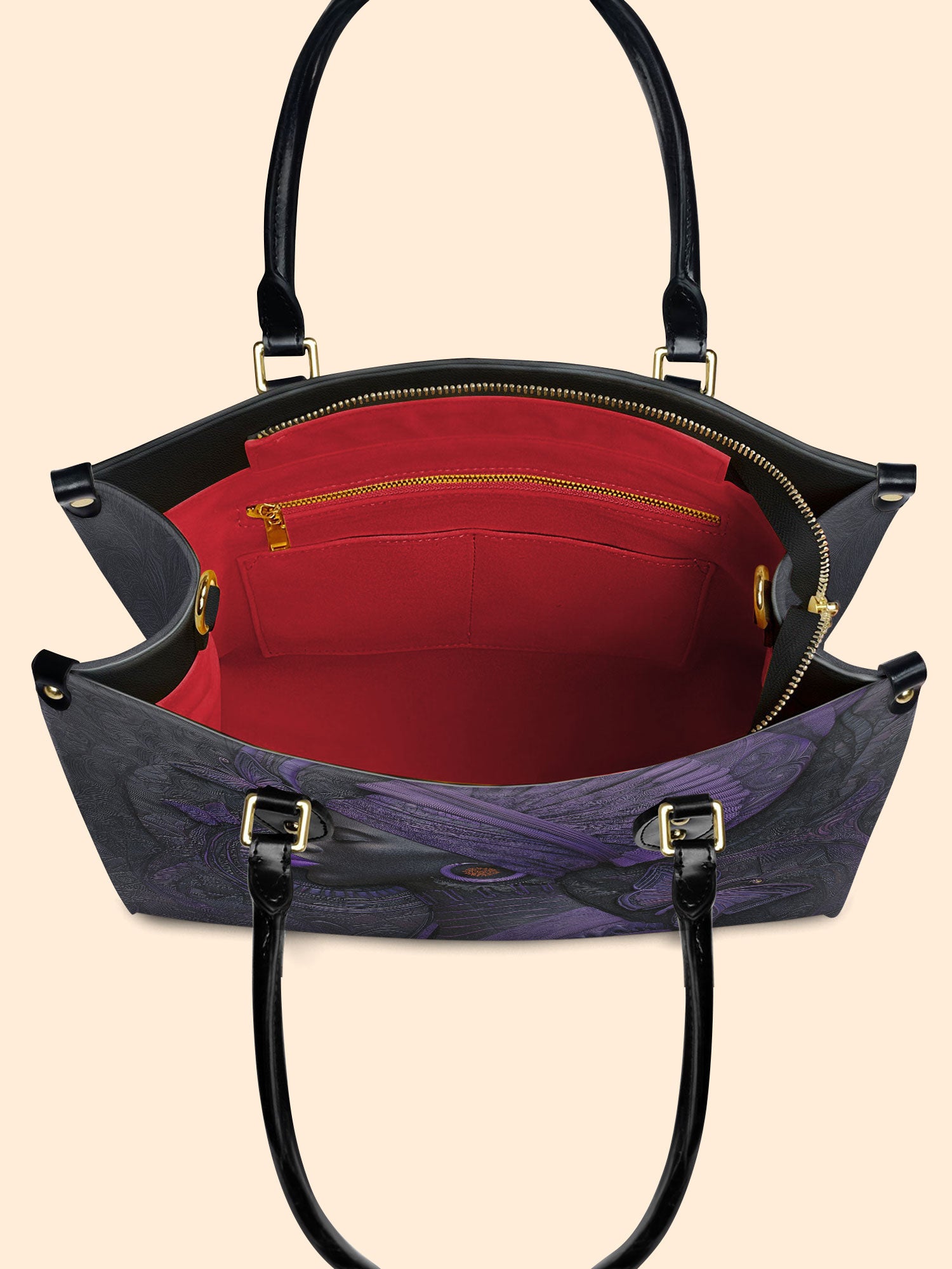 Midnight Crown Premium Leather Handbag QR0XD250