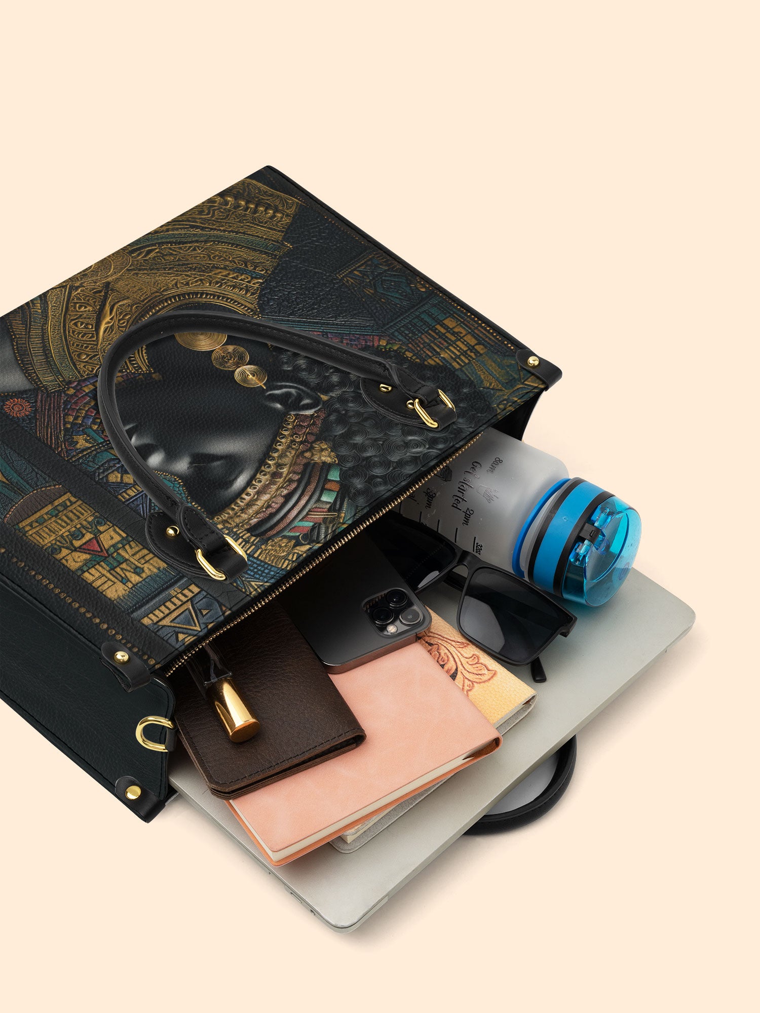 Rooted Grace Premium Leather Handbag QR0XD251