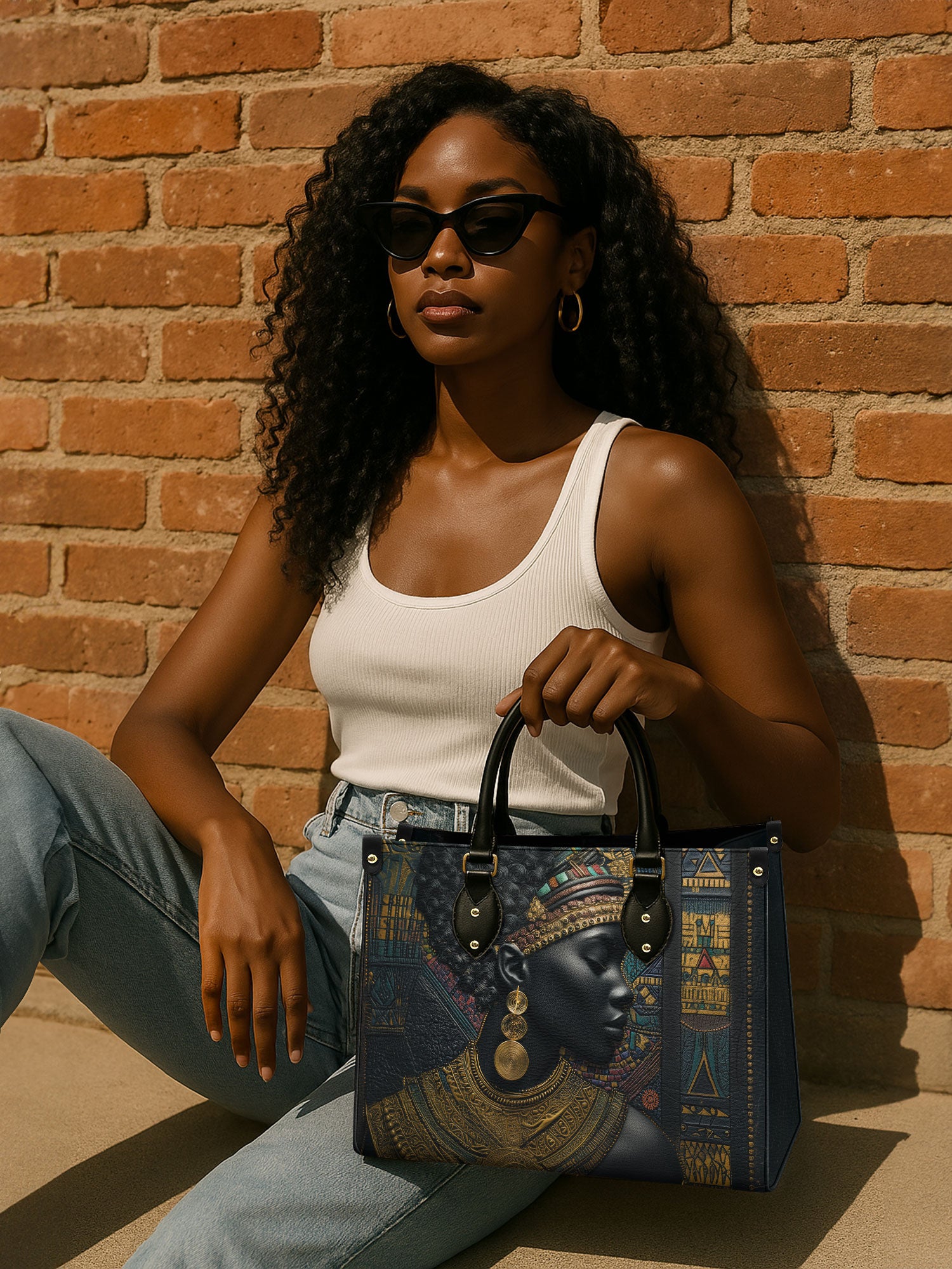 Rooted Grace Premium Leather Handbag QR0XD251